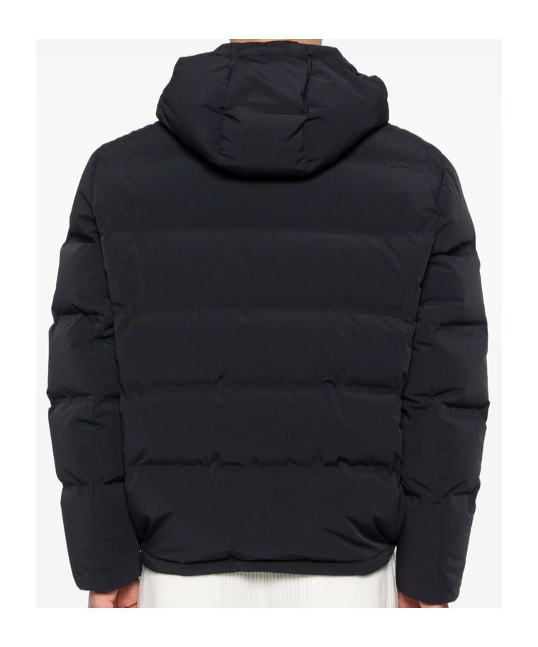 Brunello Cucinelli Hooded Quilted Jacket In Black