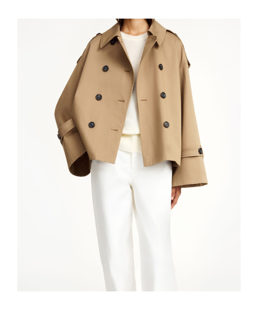 Shop By Malene Birger Double-breasted Jacket In Nude