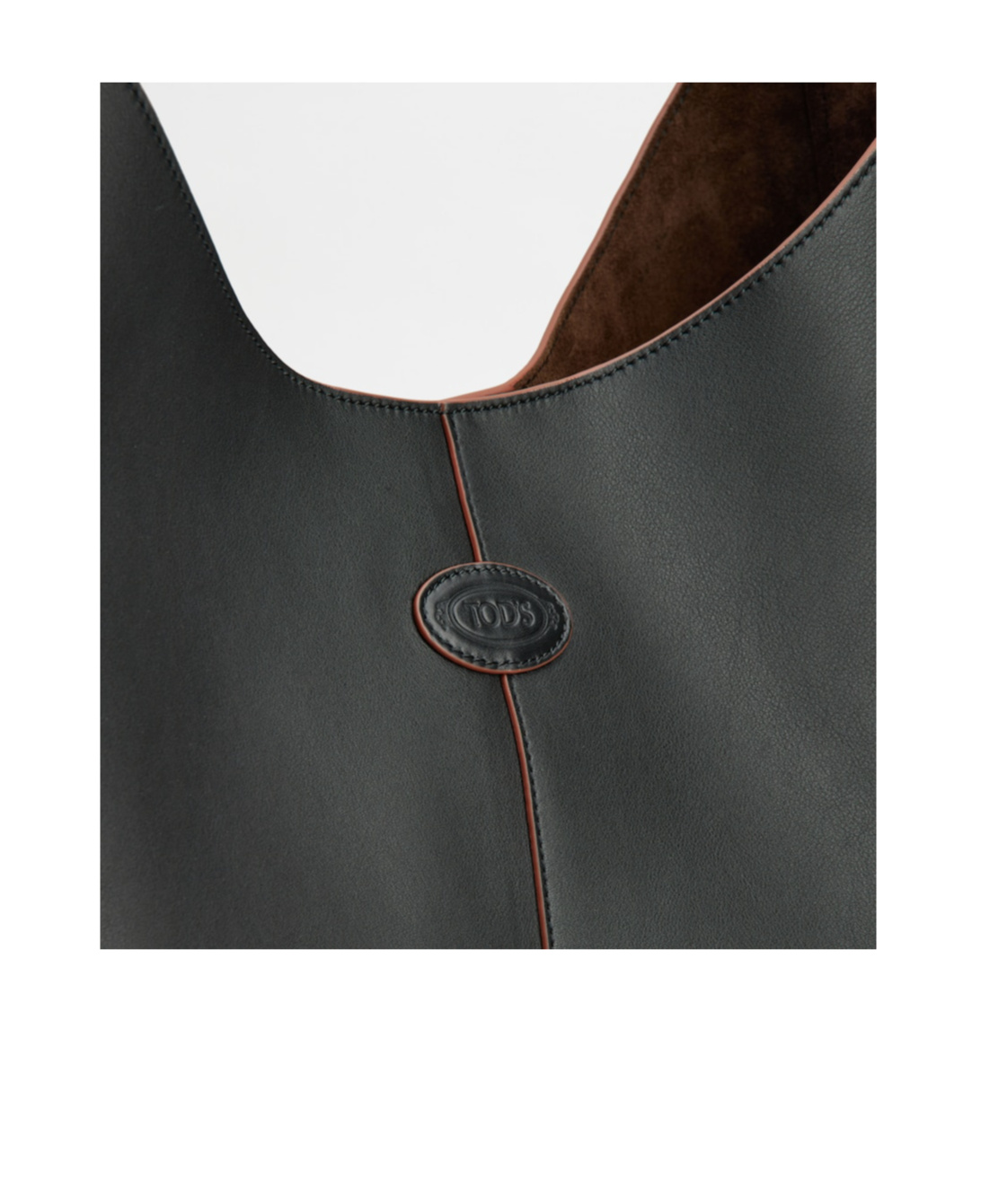 Tod's Di Bag Medium Leather Hobo Bag In Black