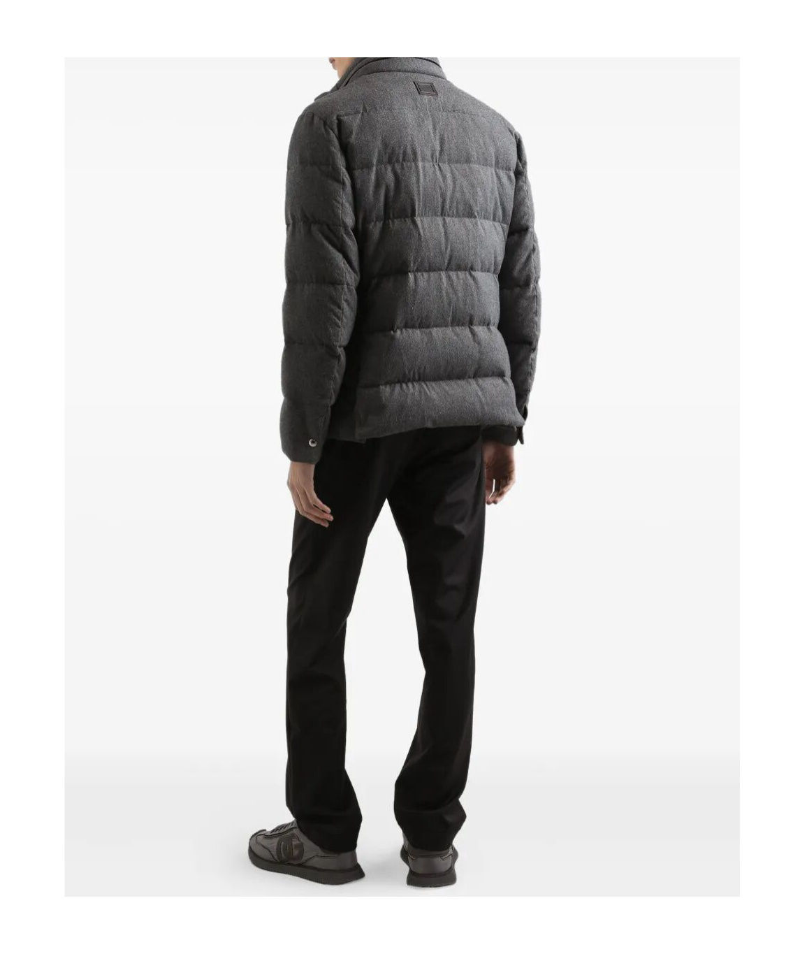 Dolce & Gabbana Joggers In Herringbone Jersey In Black