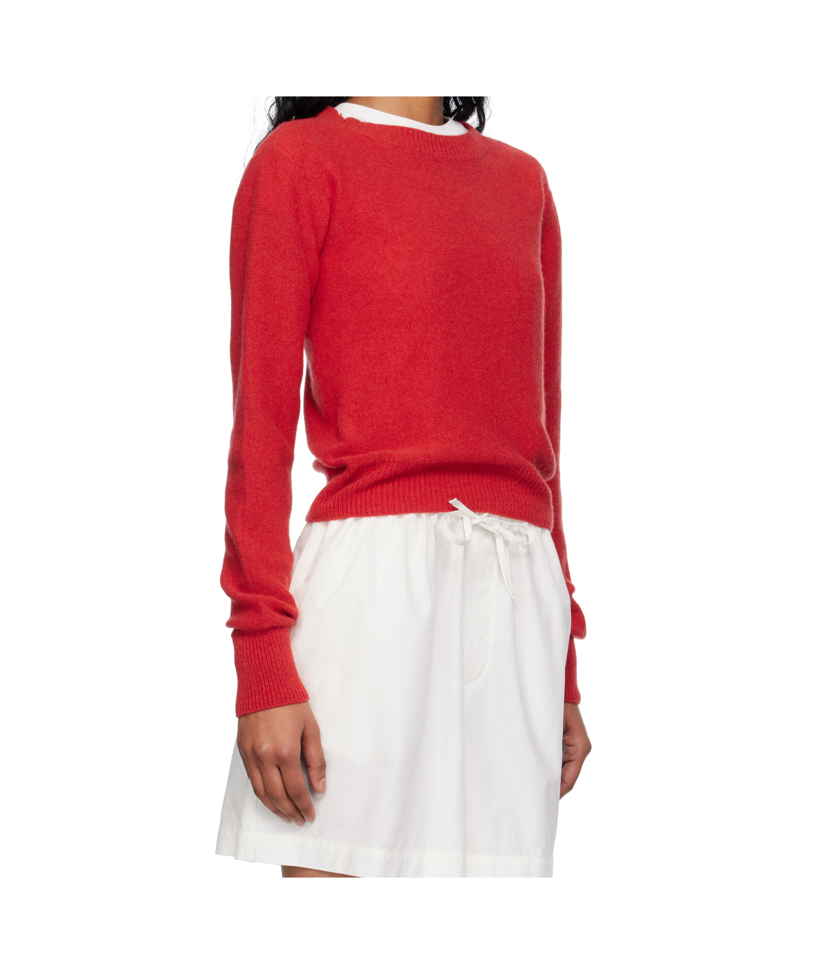 Baserange Round-neck Sweater In Red