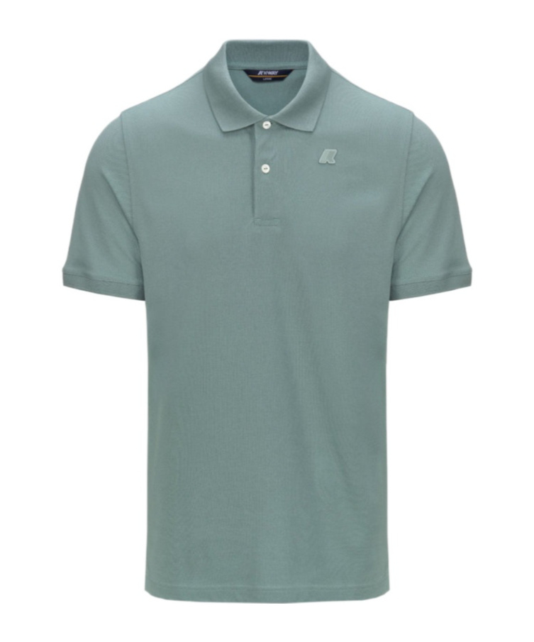 K-way Short-sleeved Polo Shirt In Green