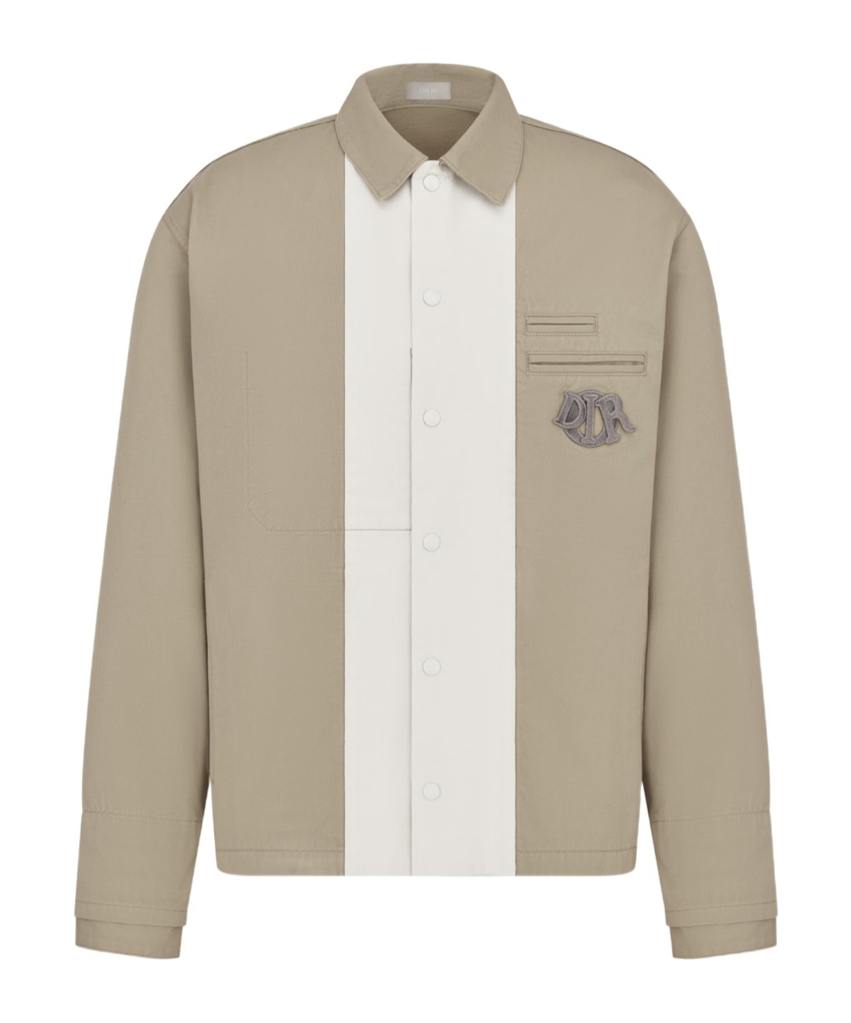 Dior Logo Long-sleeved Casual Jacket In Nude