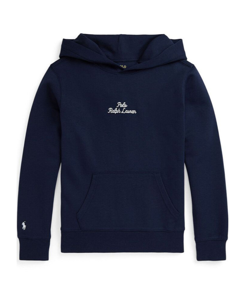Polo Ralph Lauren Long-sleeved Hooded Hoodie In Black