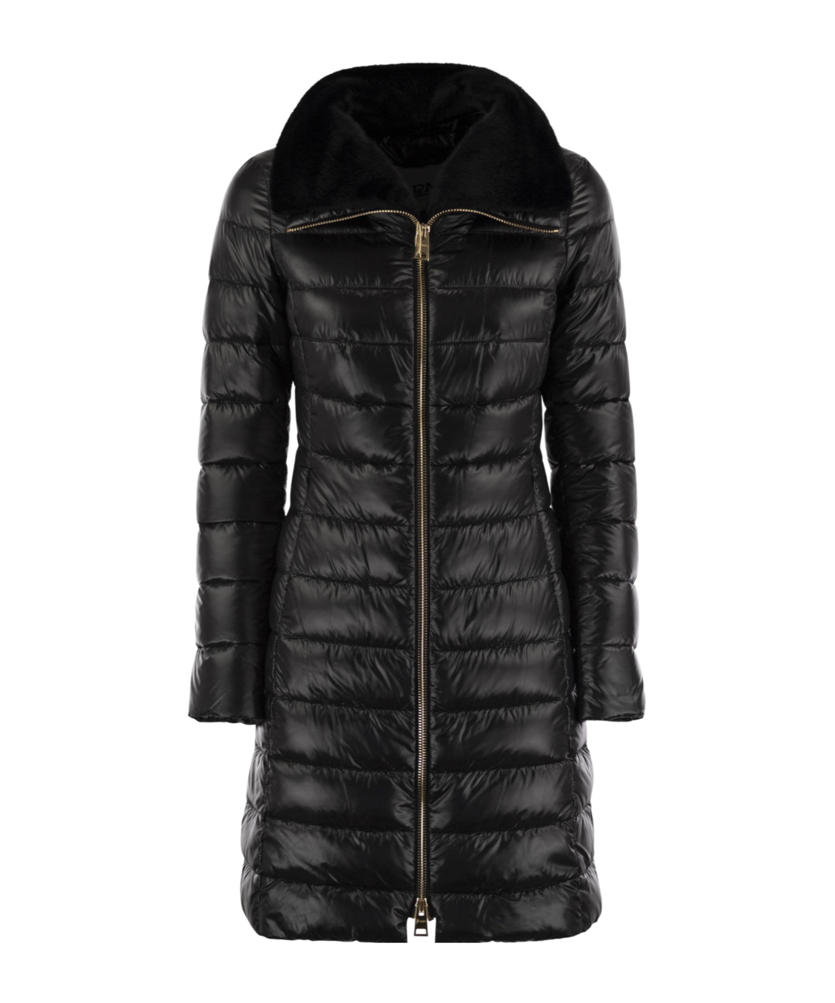 Herno Lapel Down Jacket In Black