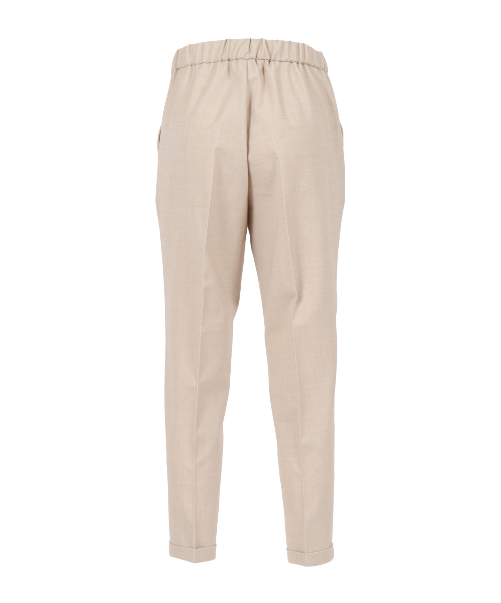 Antonelli Beige Relaxed Fit Trousers With Tailored Silhouette In Brown