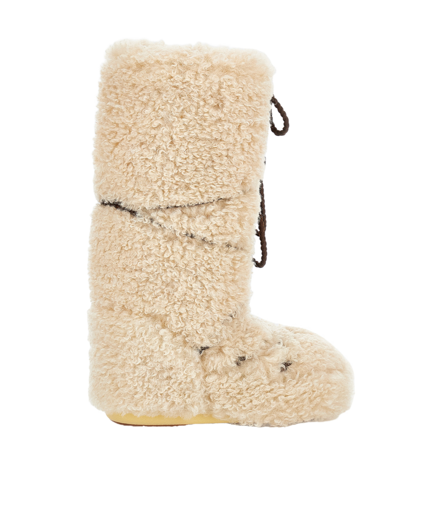 Moon Boot Drawstring Ankle Boots In Neutral