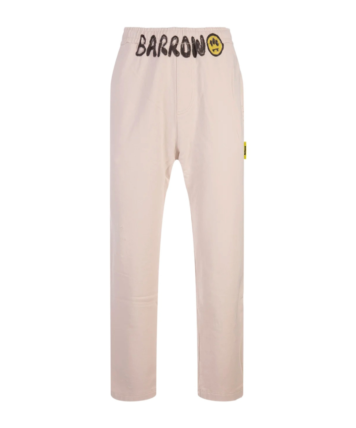 Barrow Logo-print Cotton Track Pants In Brown
