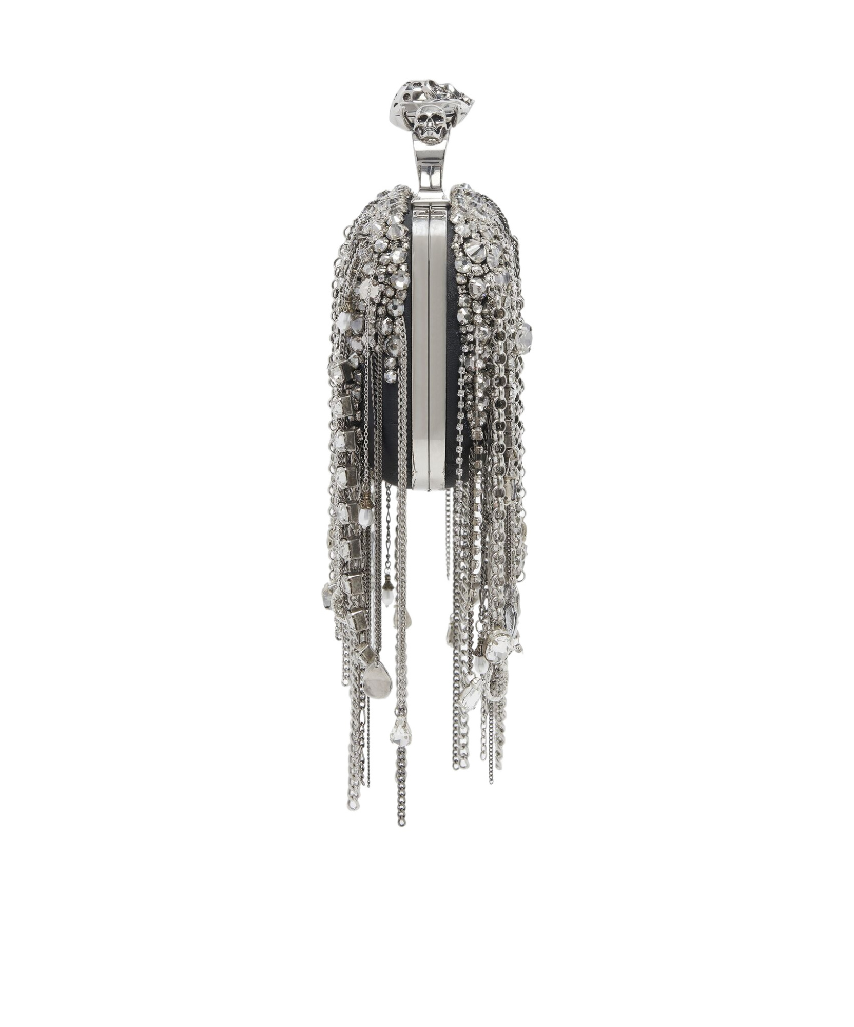 Alexander Mcqueen Knuckle Clutch With Hanging Chains