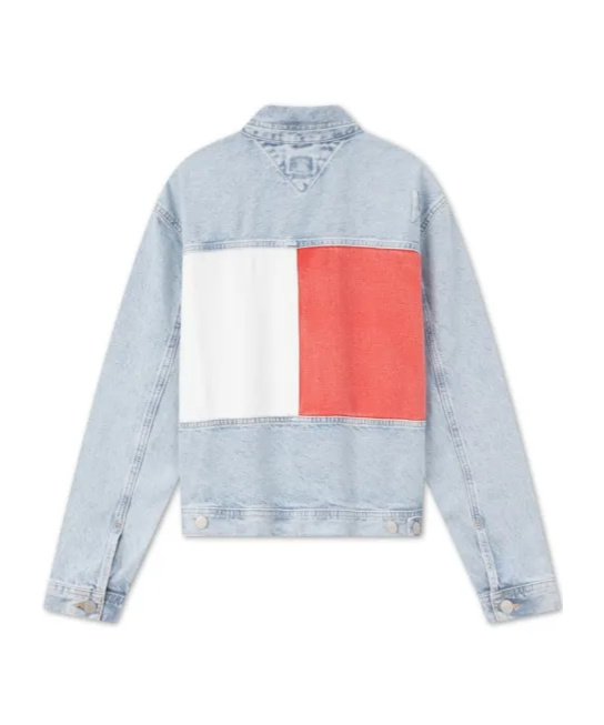 TOMMY HILFIGER TOMMY JEANS ARCHIVE COLOUR-BLOCKED DENIM JACKET 
