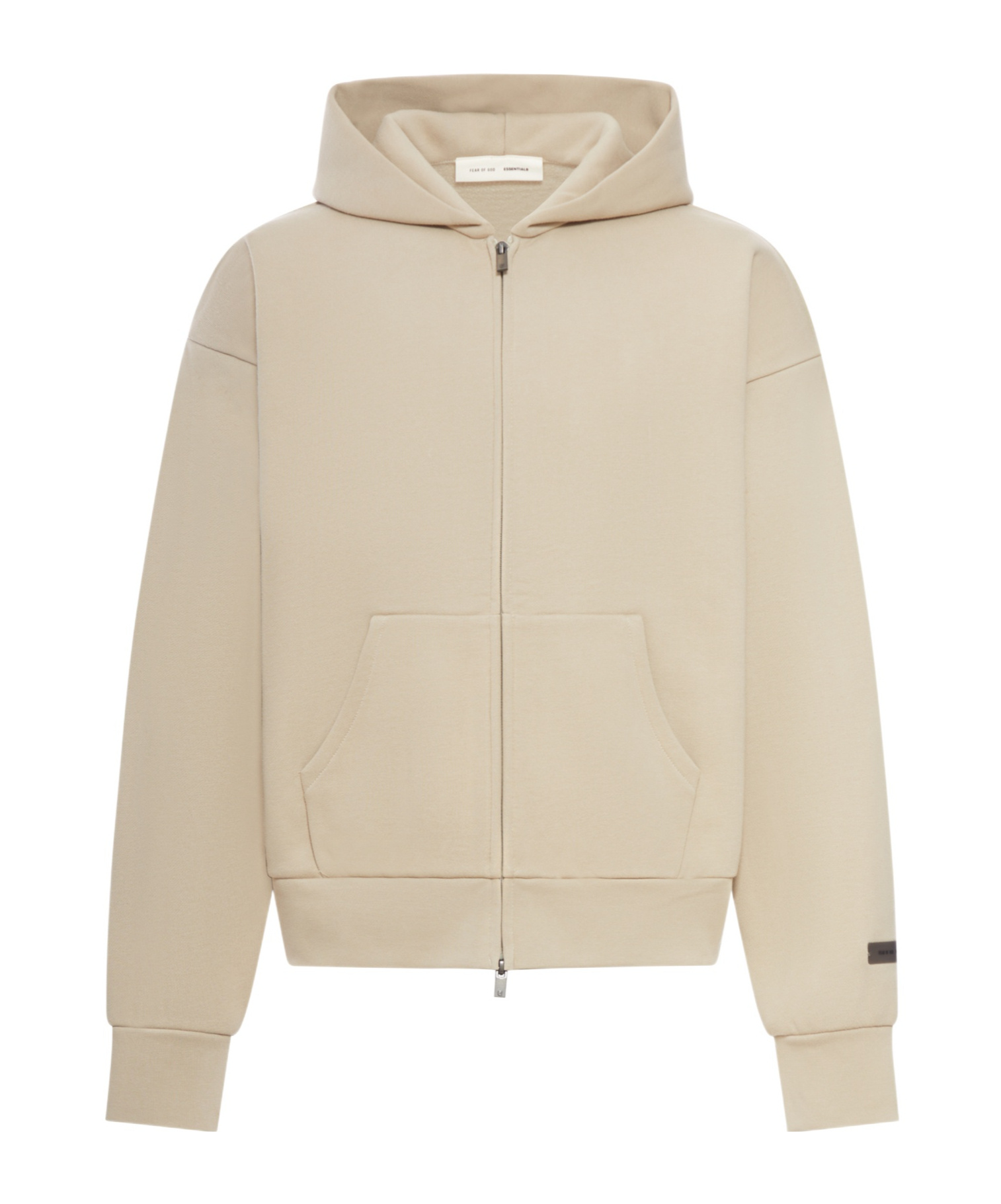 Essentials Classic Fit Fleece Zip-up Hoodie In Neutral