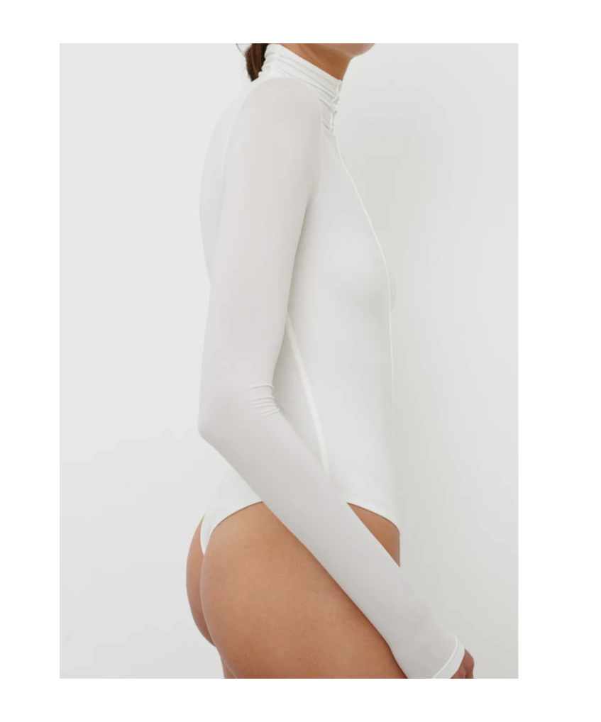 Wardrobe.nyc Long-sleeved Bodysuit In White