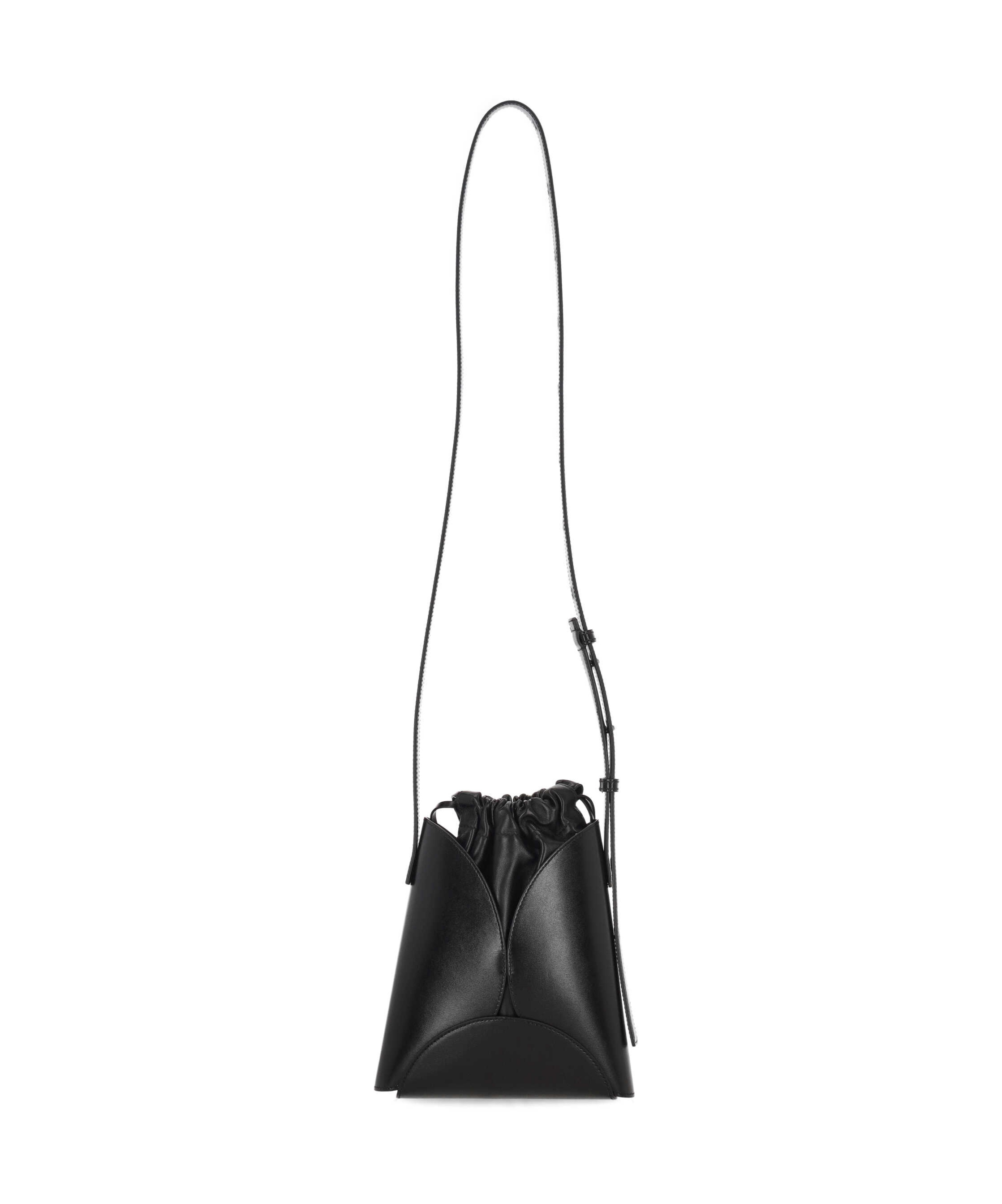 Jil Sander Drawstring Shoulder Bag In Black