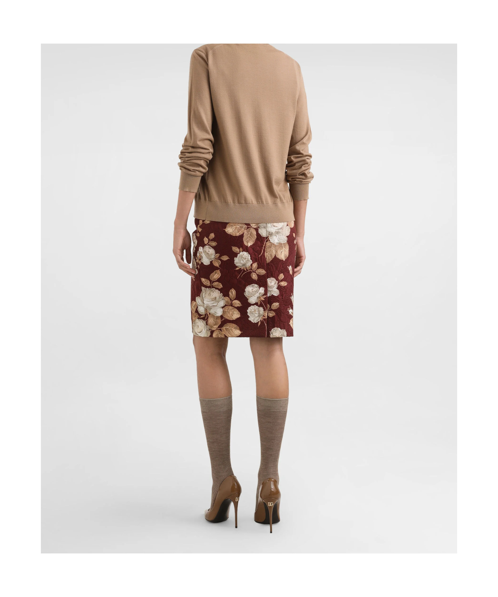 Dolce & Gabbana Pullover In Cashmere In Neutral