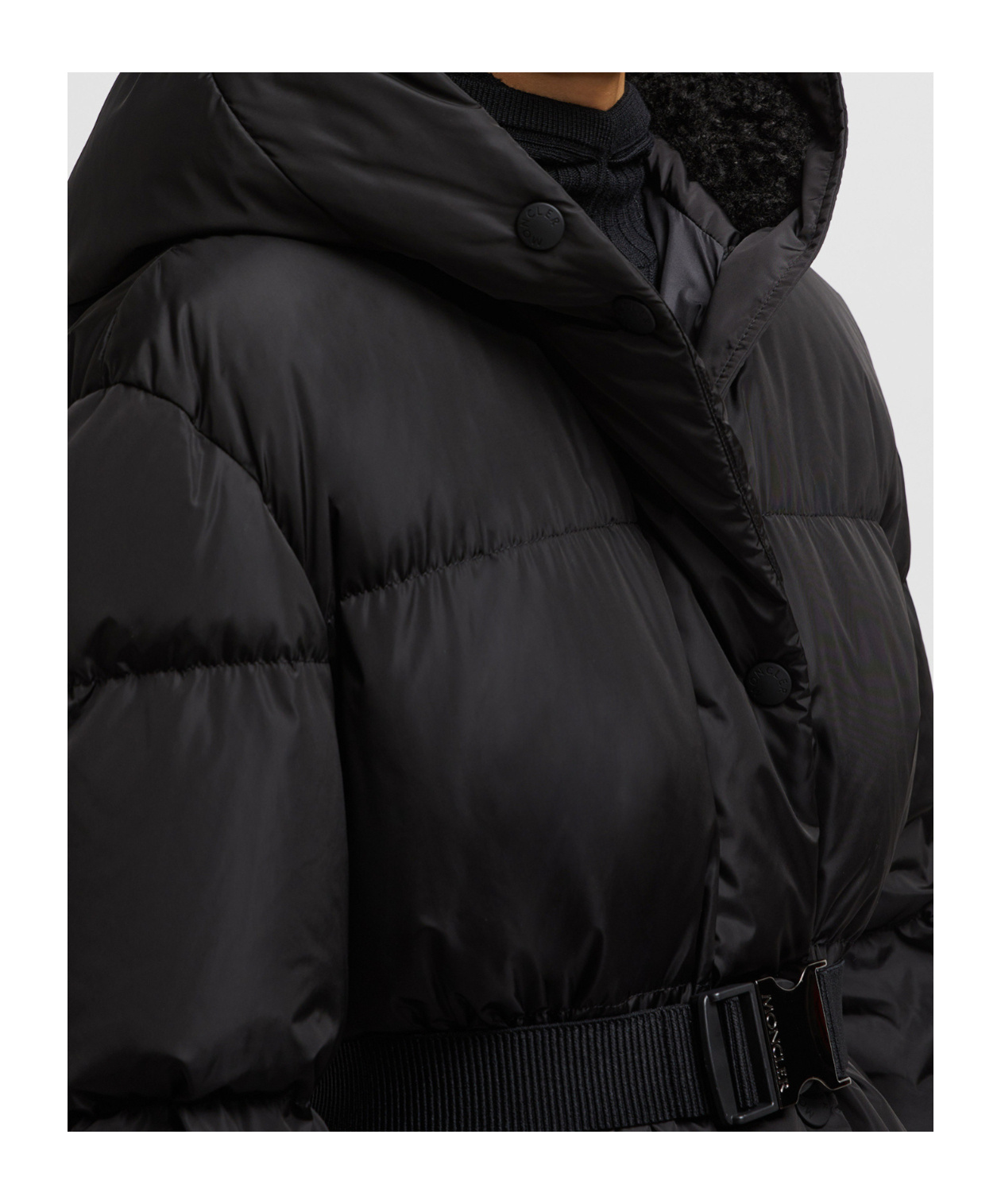 Moncler Bruneaux Coat In Black