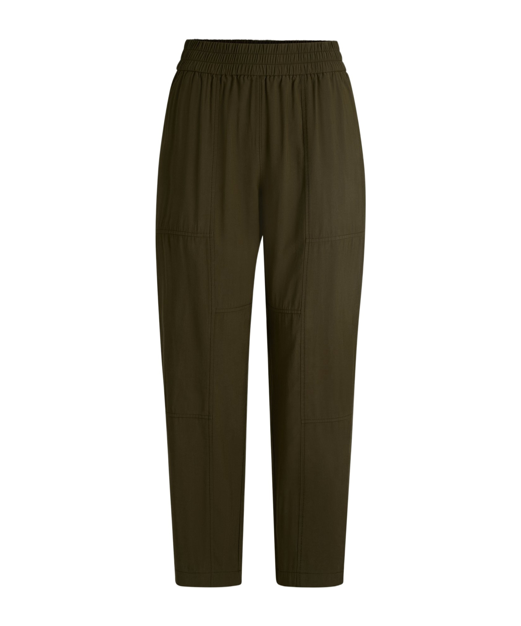 Hugo Boss Elastic Waist Casual Pants In Black