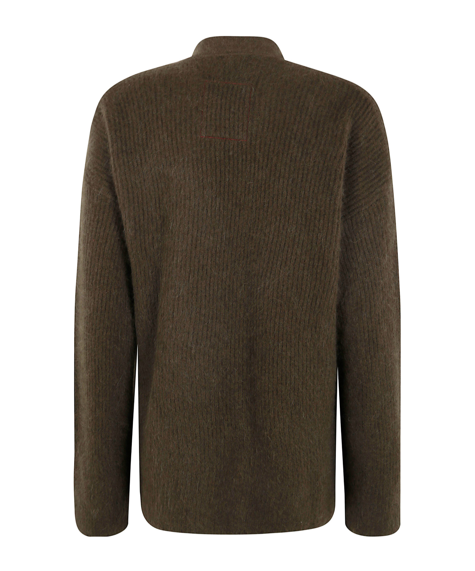 Uma Wang Soft Knit Wrap Jacket With Tie Detail In Green