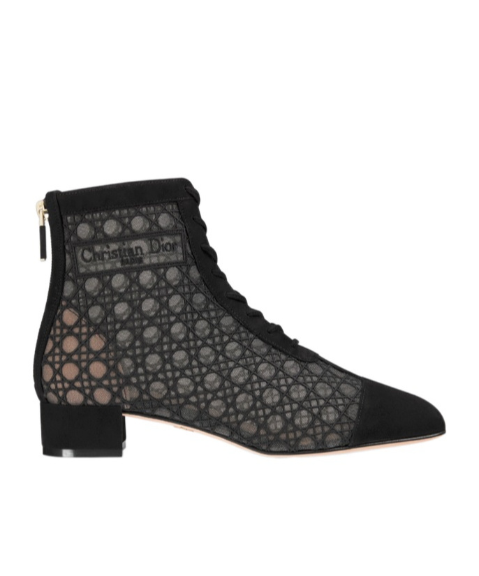 Dior Naughtily-d High-heeled Short Boots In Black
