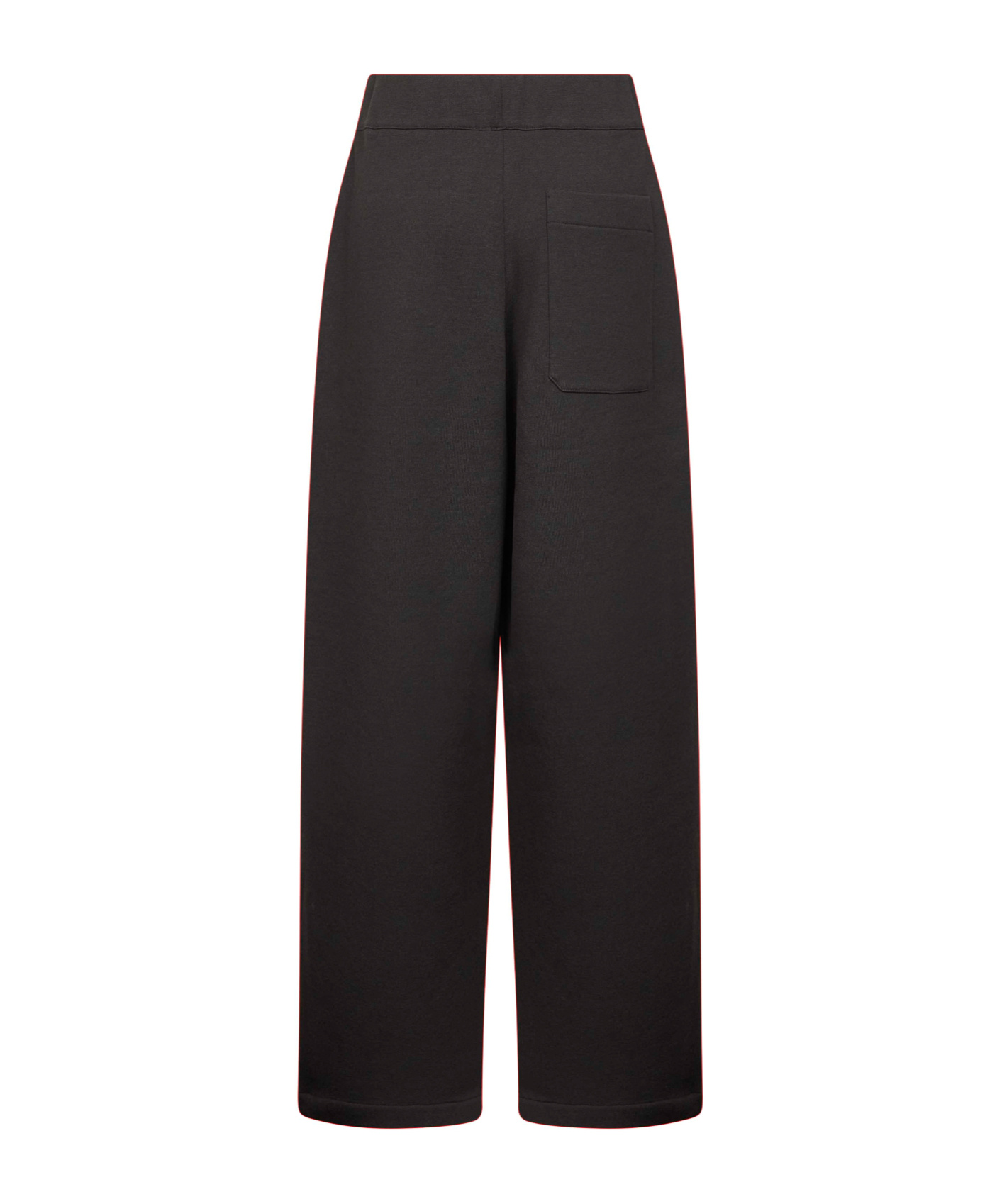 Lemaire Women Brown Cotton Fleece Relaxed Large Trousers In Black