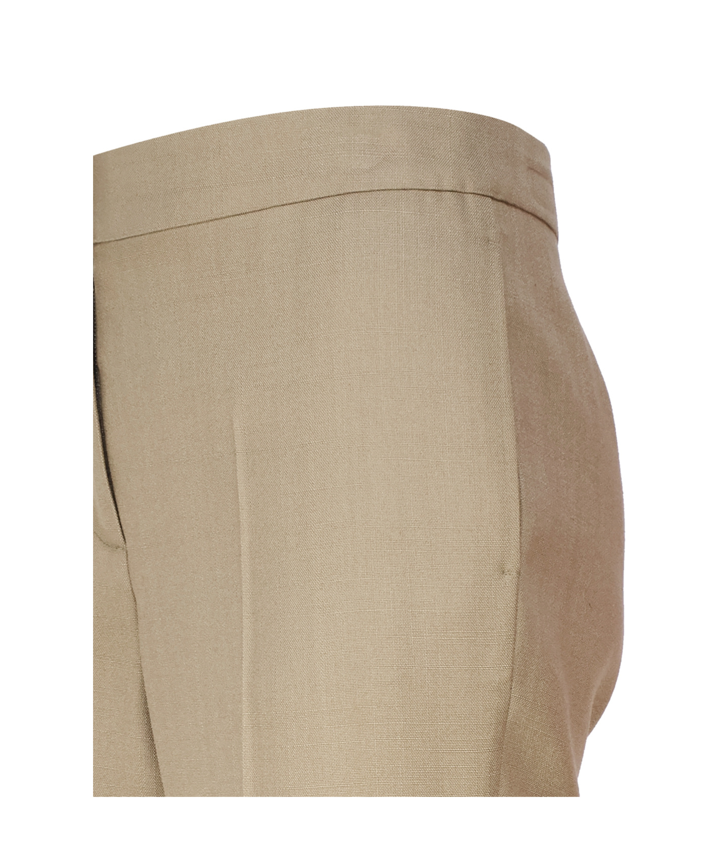 Stella Mccartney Mid-rise Straight-leg Tailored Trousers In Brown