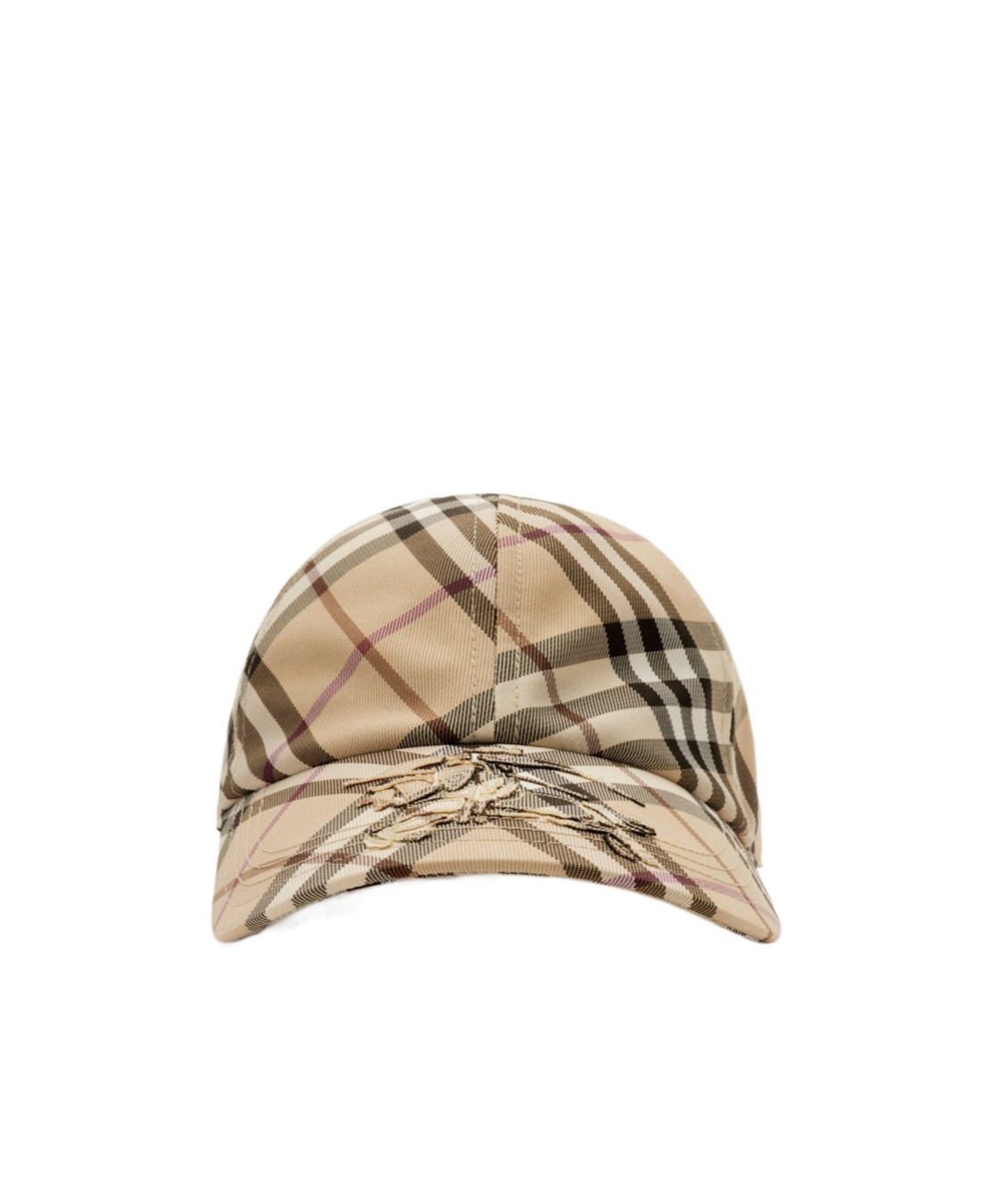 Burberry Men's Check Cap In Nude