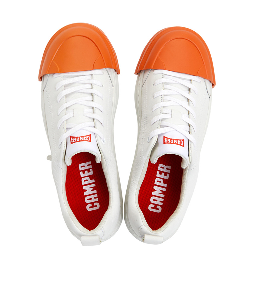 Camper Junction Runner Leather Sneakers In White