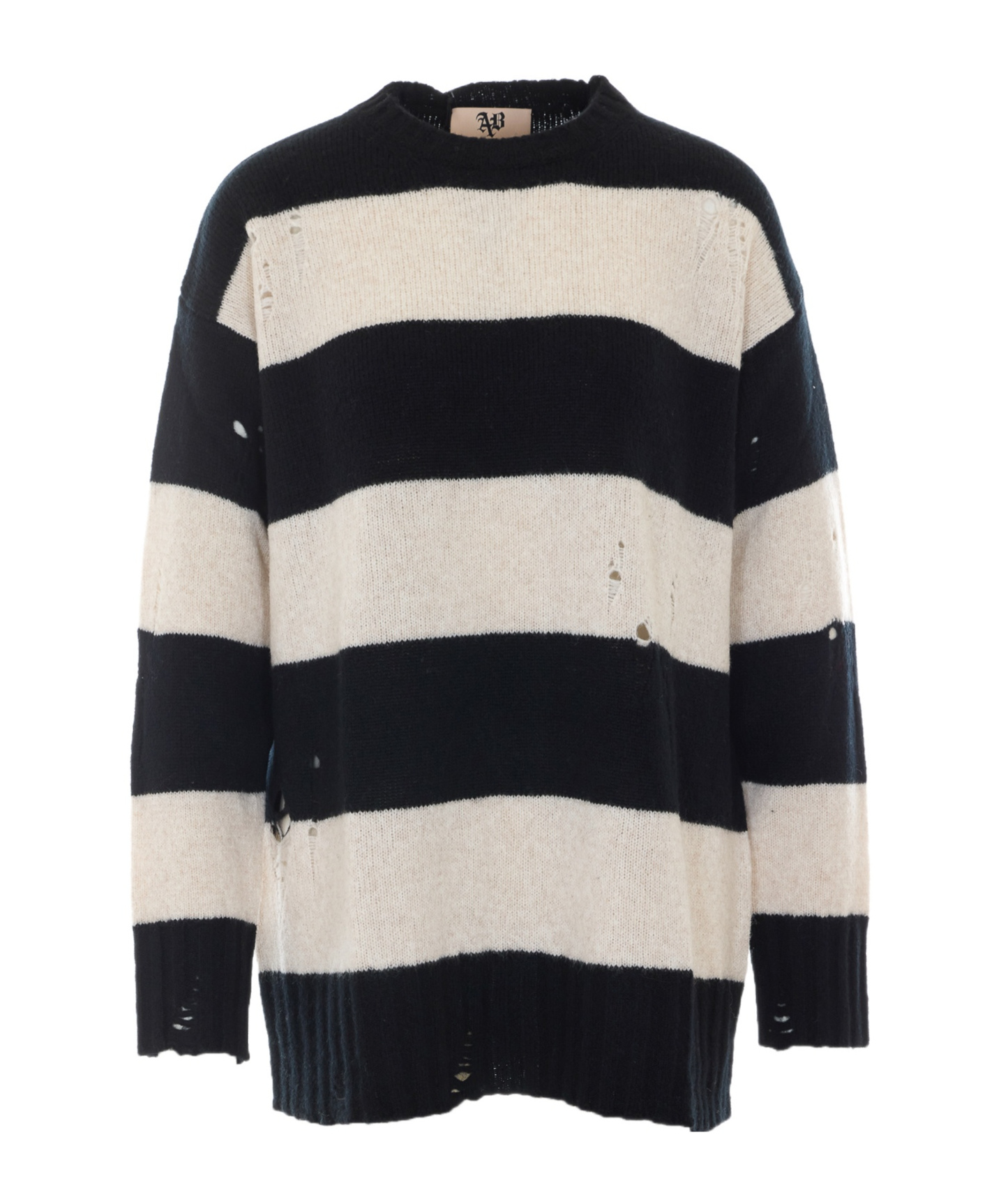 Aniye By Striped Sweater In Black
