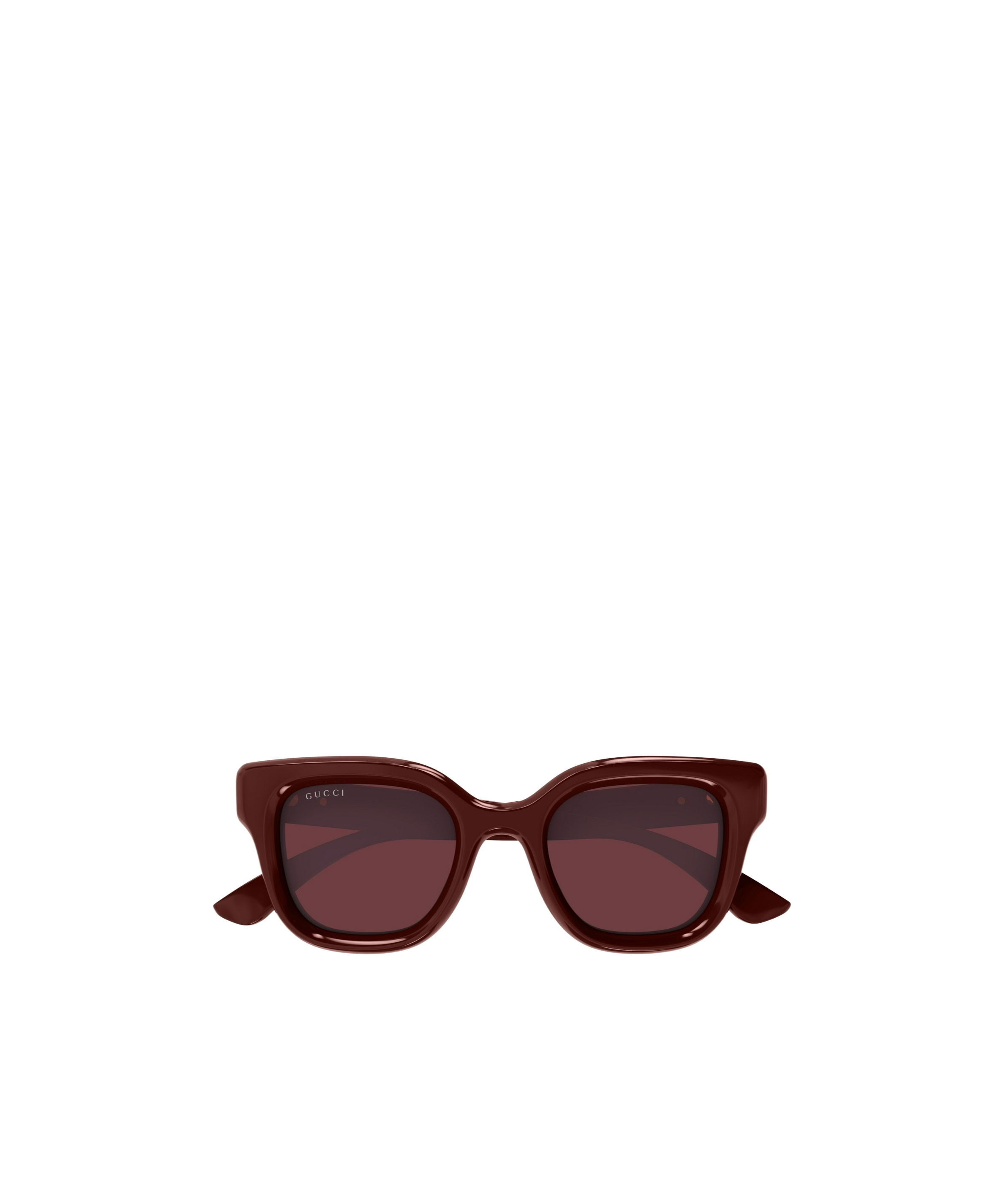 Gucci Geometric Frame Sunglasses In Brown