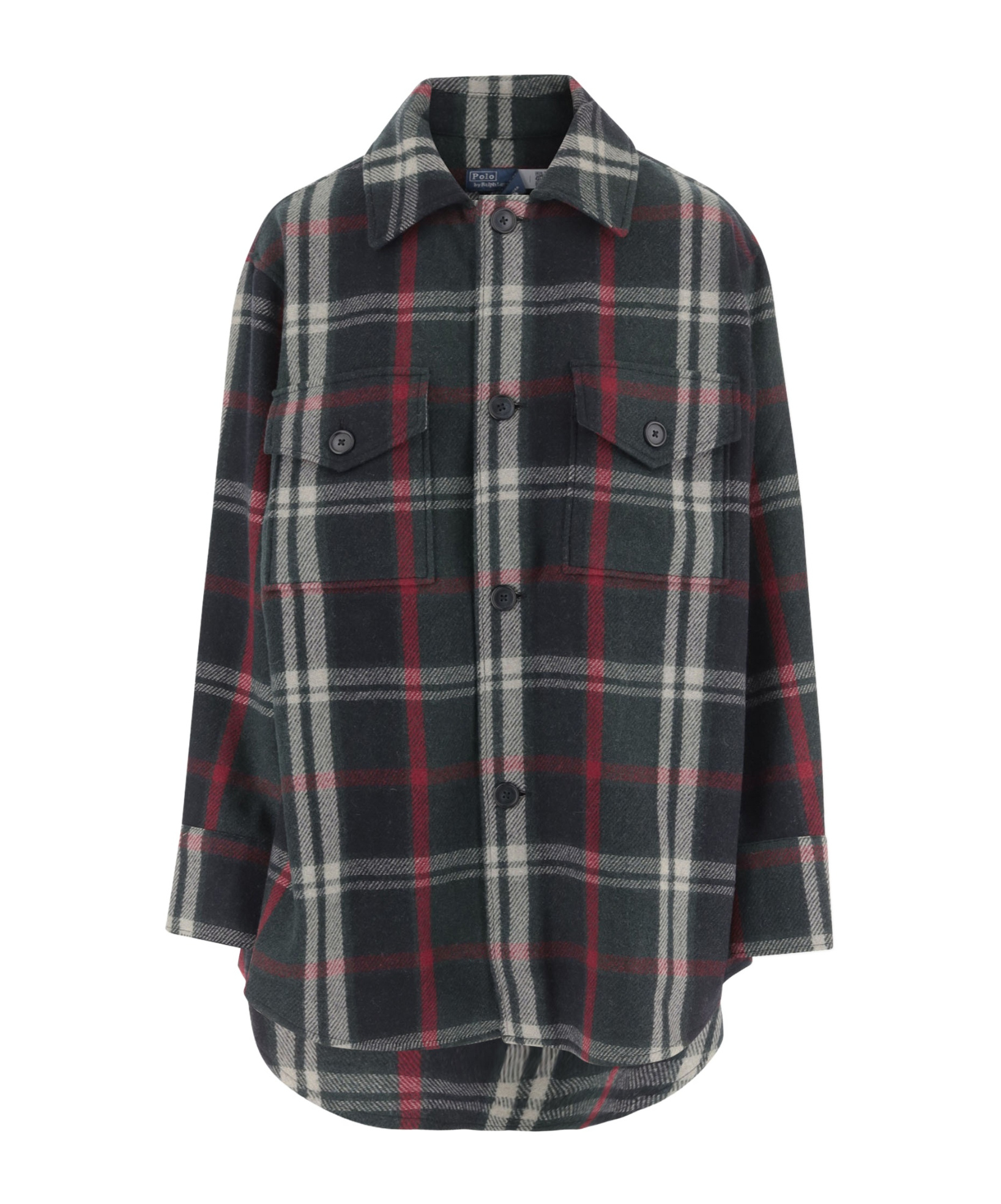 Polo Ralph Lauren Wool Blend Shirt With Check Pattern In Multi