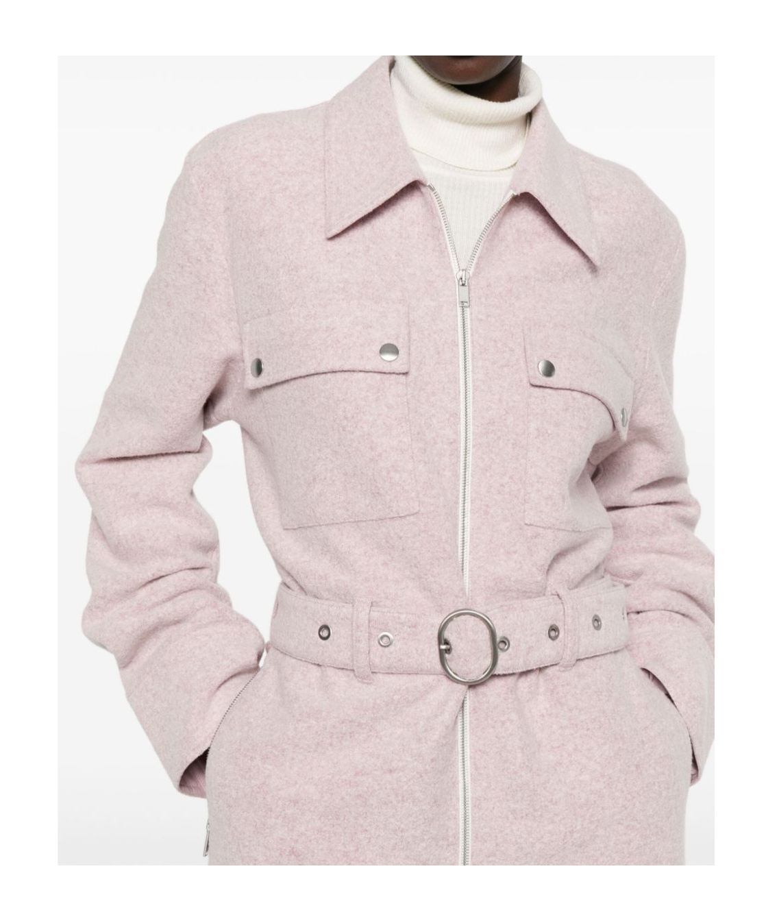 Jil Sander Wool Blend Jumpsuit In Purple