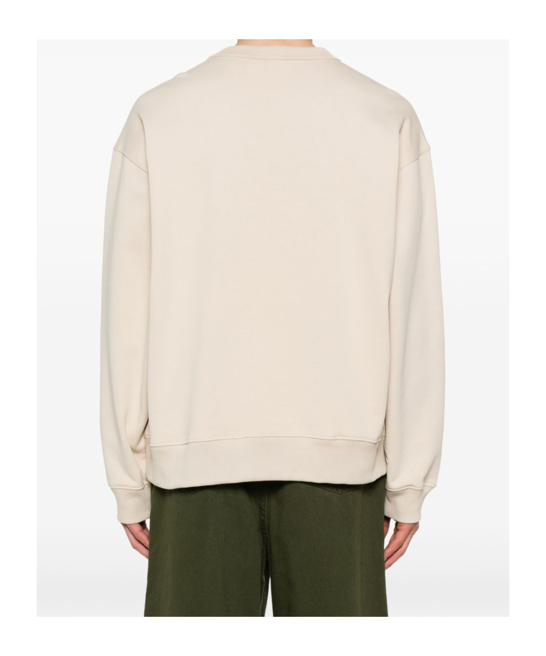 Dries Van Noten Crew Neck Graphic Print Sweater In Pink