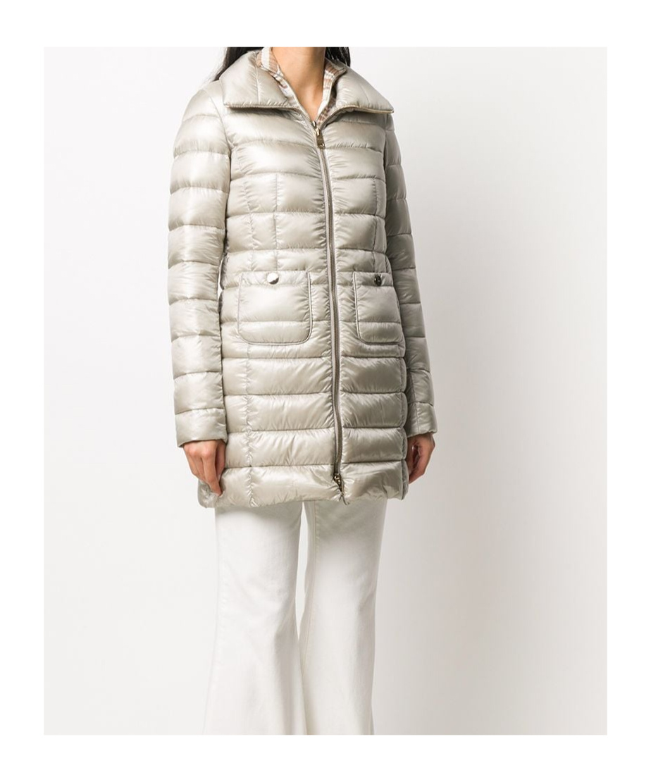 Herno Long-sleeve Puffer Jacket In White