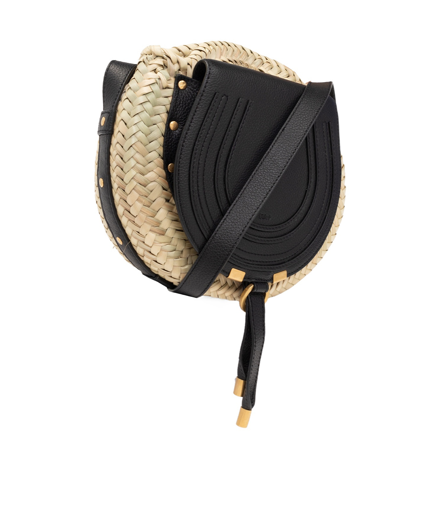 Chloé Logo Shoulder Bag In Black