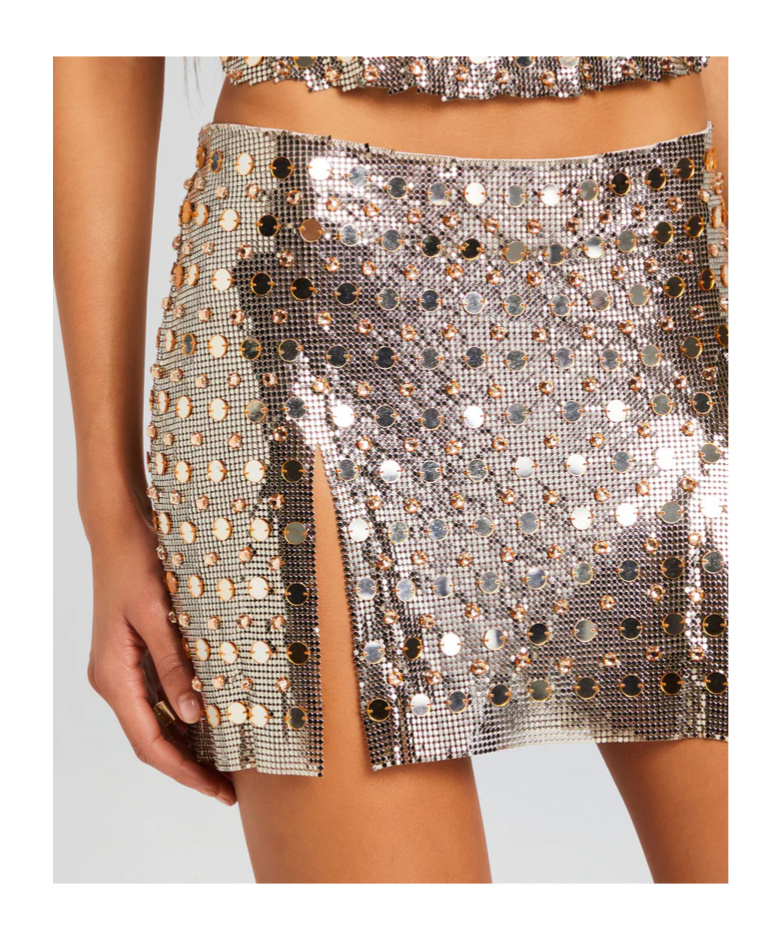 Retroféte Tamar Skirt In Gray