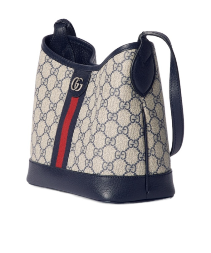 Gucci Ophidia Gg Canvas Shoulder Bag In Black