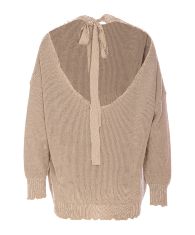 Shop Aniye By Round Neck Sweater In Nude