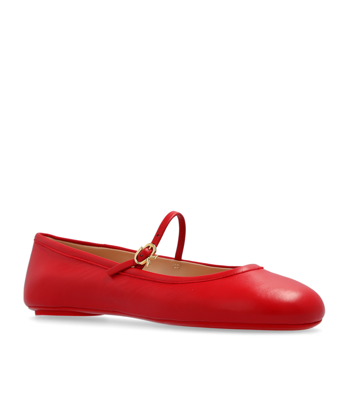 Shop Gianvito Rossi Carla Ballerina Shoes In Red