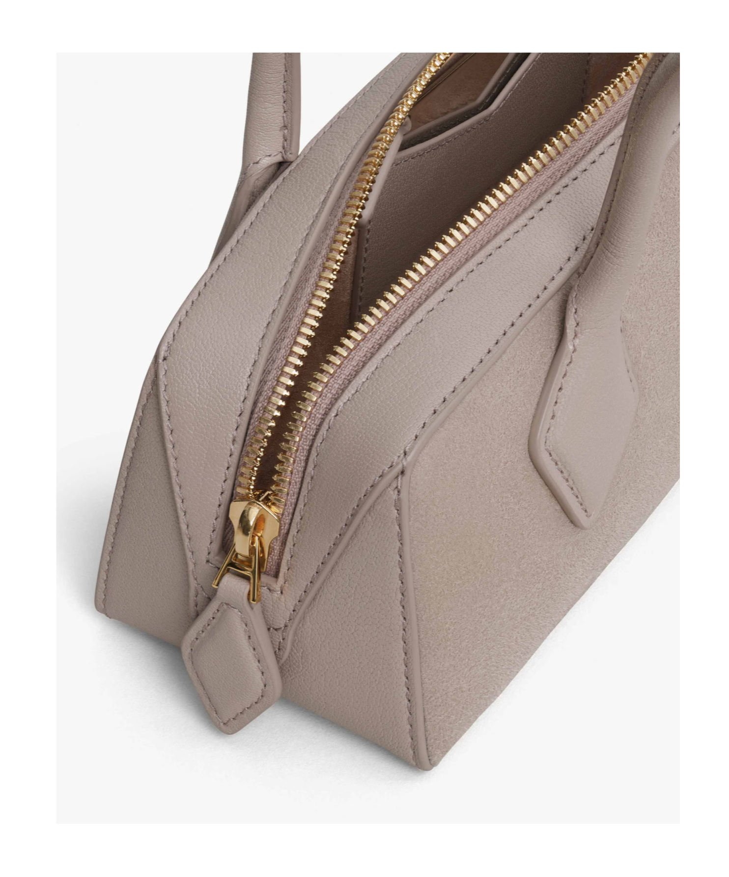Alaïa Le Teckel Small Bi-material Bag In Leather