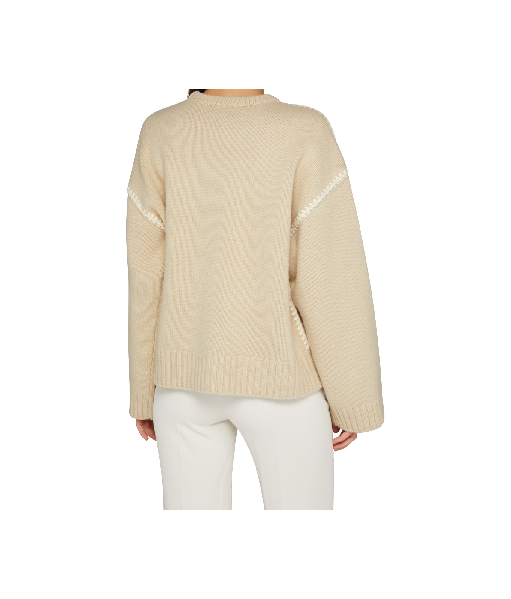 TOTÊME CREW NECK LONG SLEEVE SWEATER