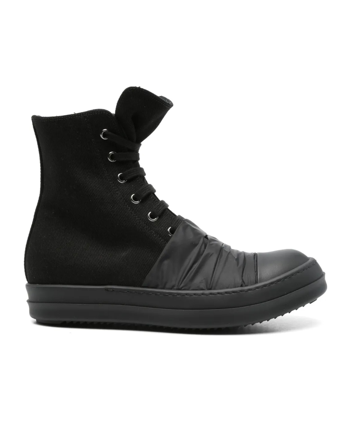 Rick Owens Drkshdw Denim Hustler Sneakers In Black