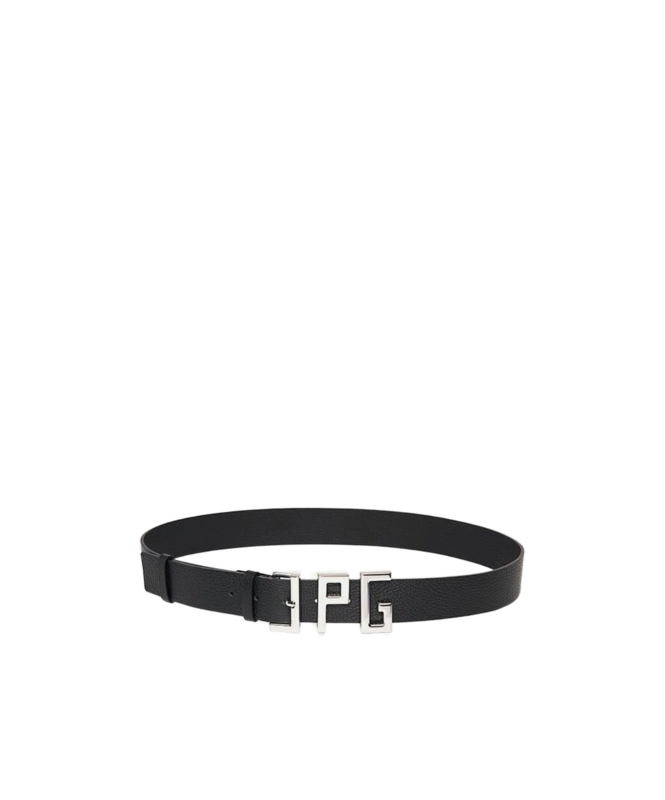 Jean Paul Gaultier Adjustable Textured Belts For Perfect Fit In Black