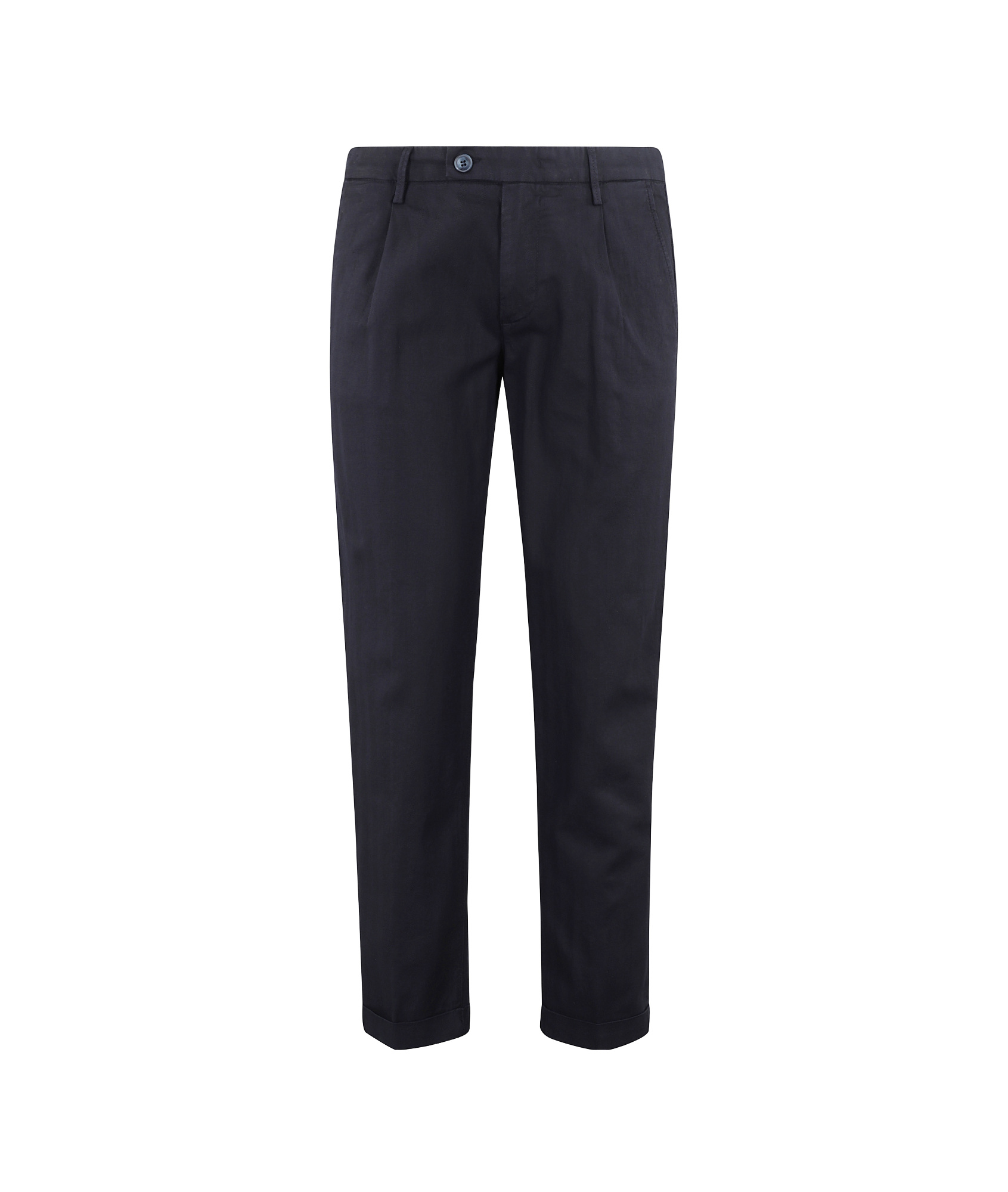 Re-hash Belt Loops Casual Pants In Black