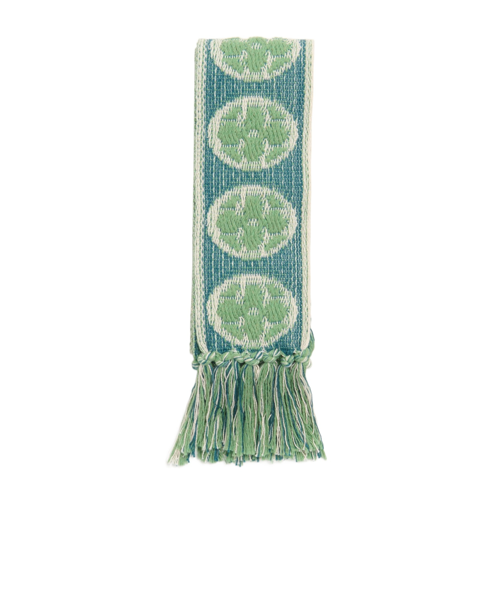 Valentino Fringed Scarf In Green