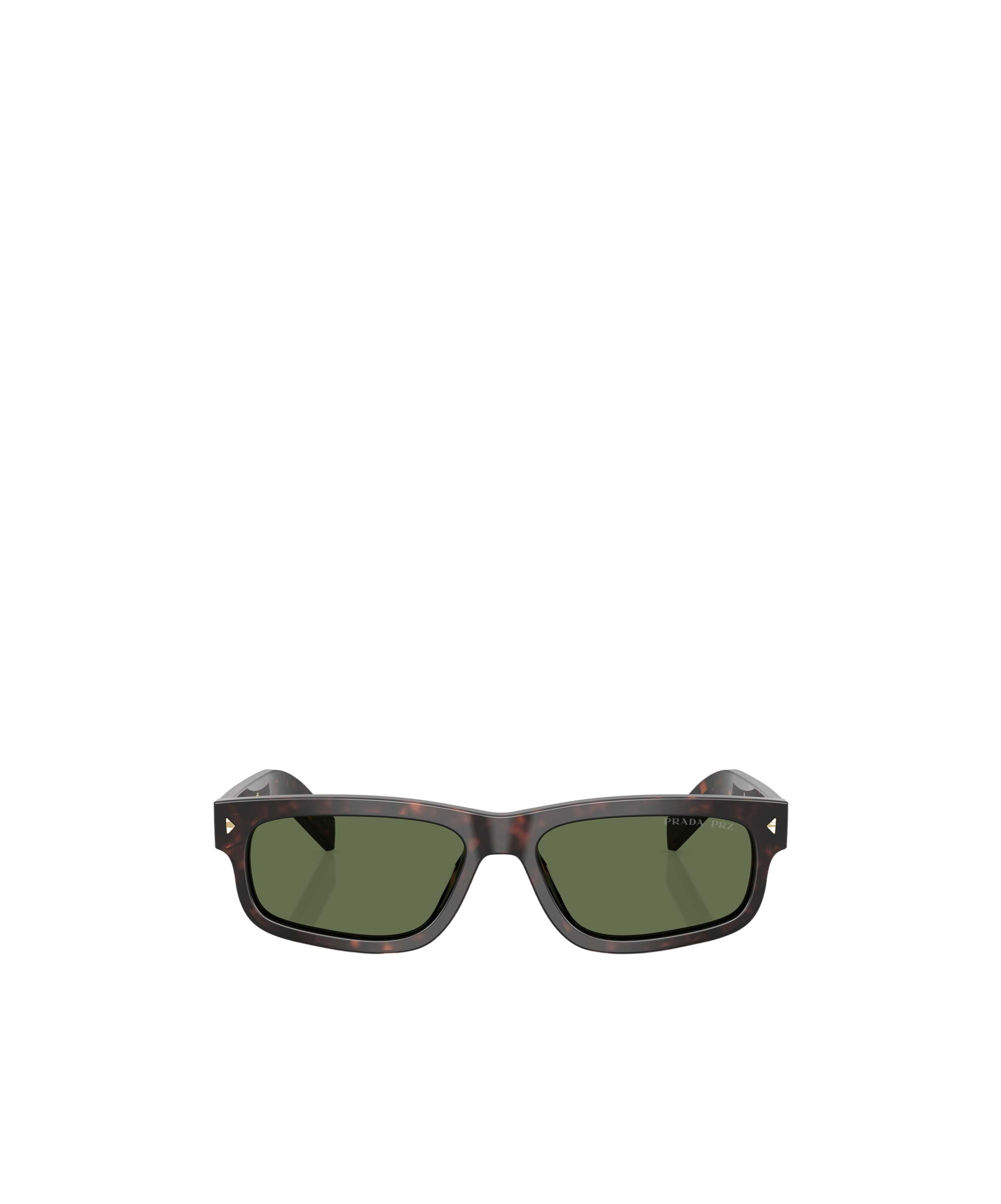 Prada Pr B11s 17n20g Root Tartarugato Sunglasses In Green