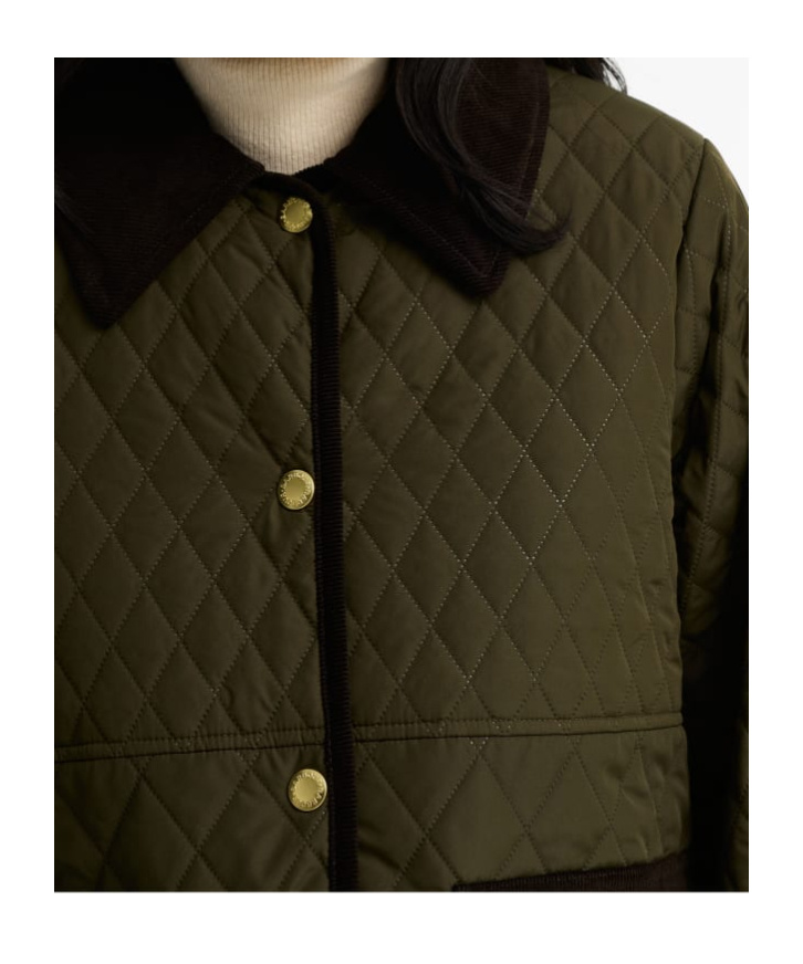 Barbour Whickham Quilted Jacket In Green