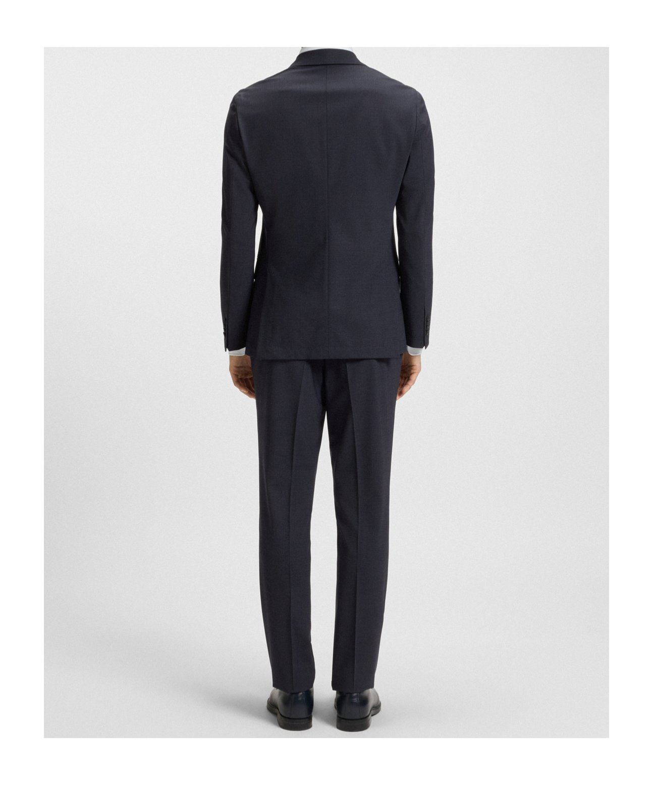 Hugo Boss Slim-fit Suit In Micro-patterned Stretch Fabric In Blue