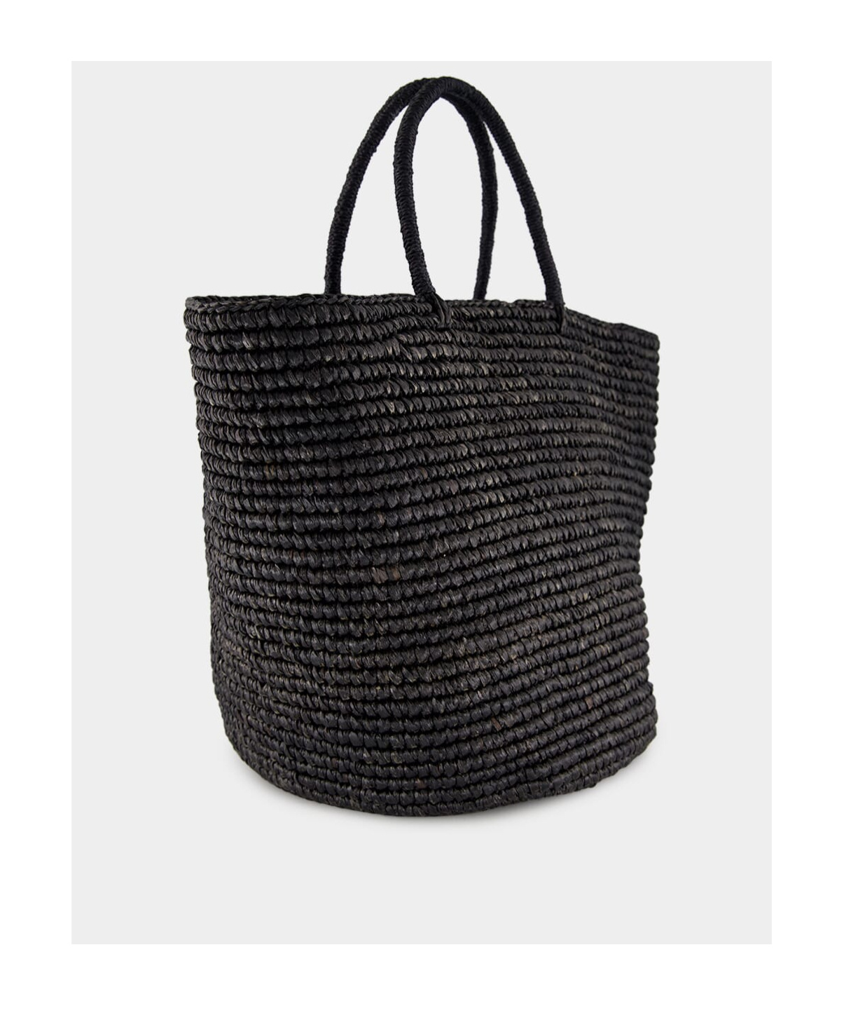 Sensi Studio Large Straw Tote Bag In Black