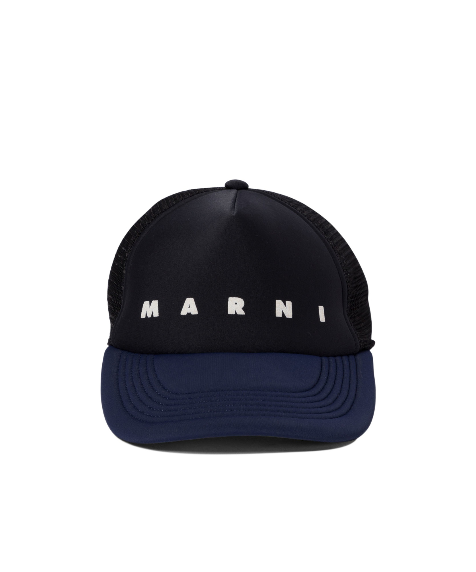 Marni Baseball Cap With Brim Brim In Black