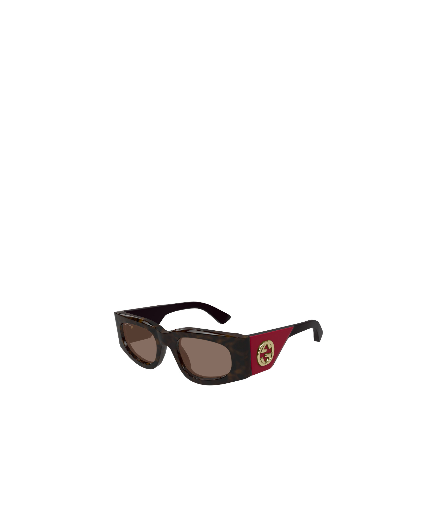 Gucci Interlocking G Sunglasses In Brown