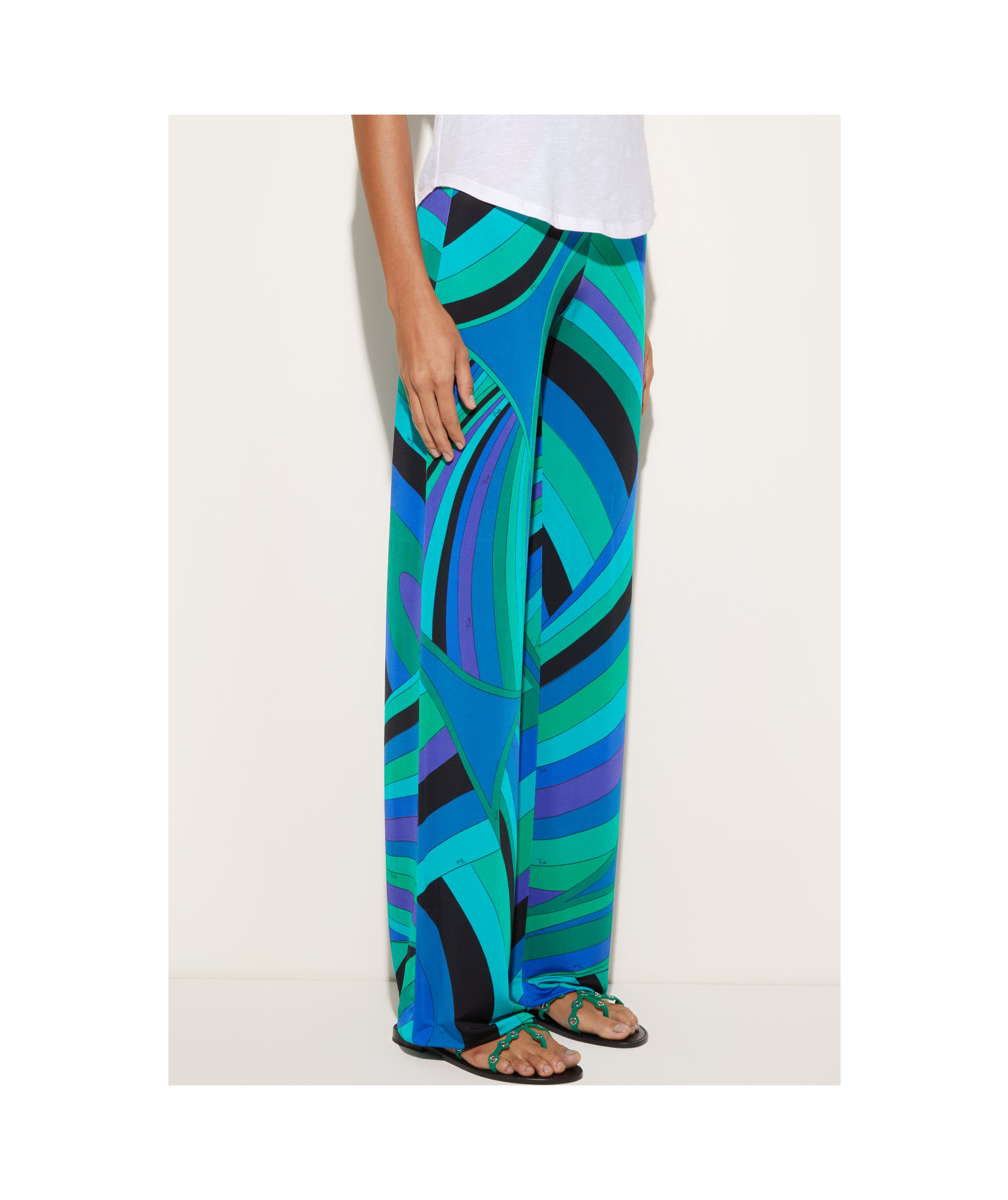 EMILIO PUCCI IRIDE-PRINT TROUSERS